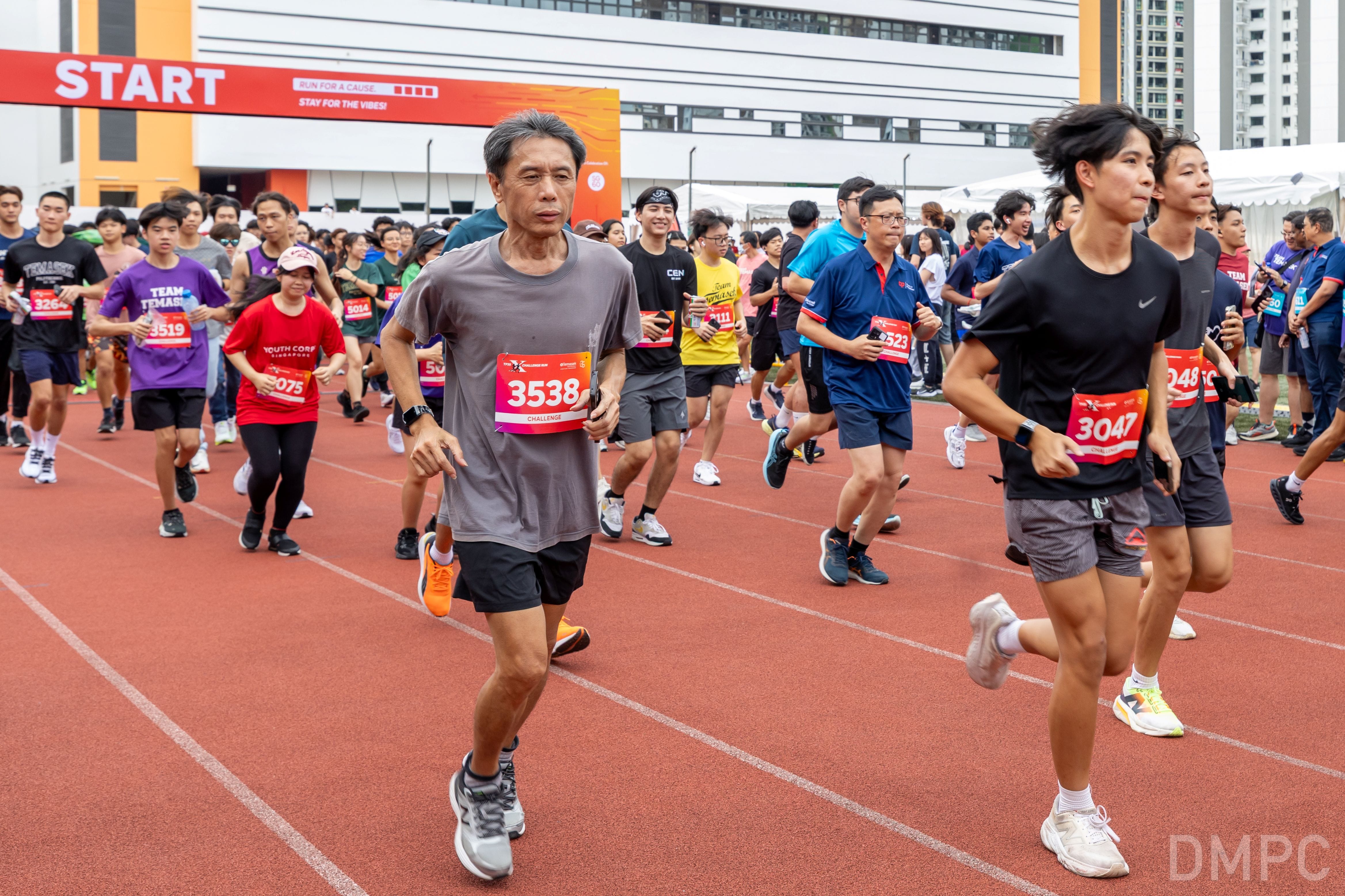 Image of TP X-Challenge Run participants at the start line of the event
